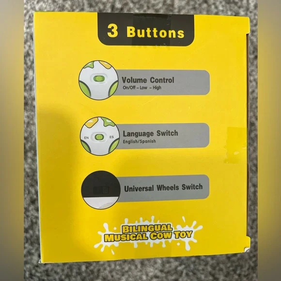 Musical bilingual cow toy - Picture 2 of 4